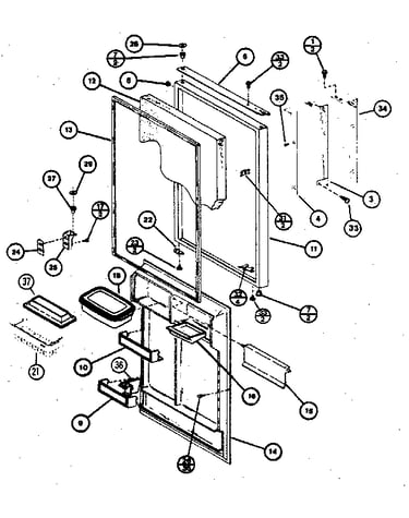 Refrigerator door