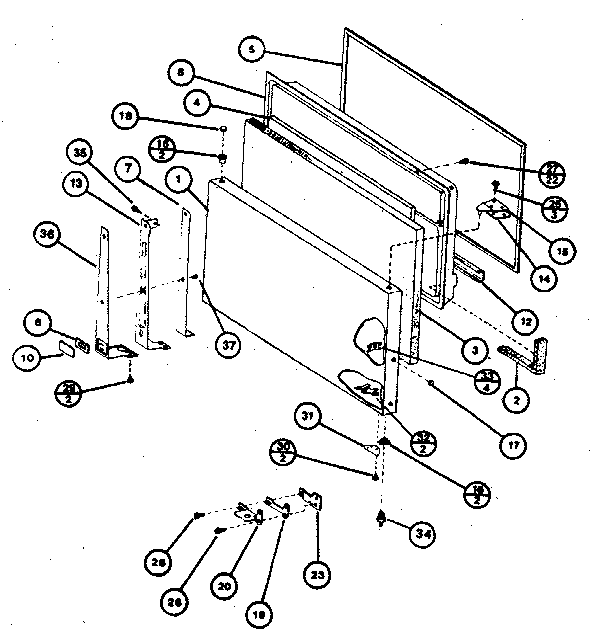 Freezer door