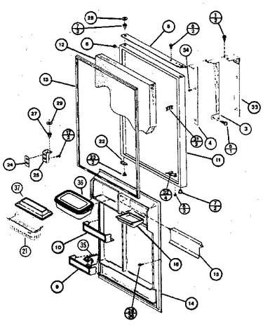 Refrigerator door