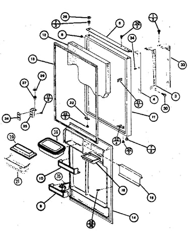 Refrigerator door