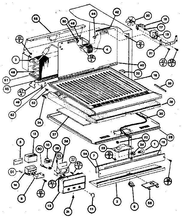 Refrigerator freezer functional