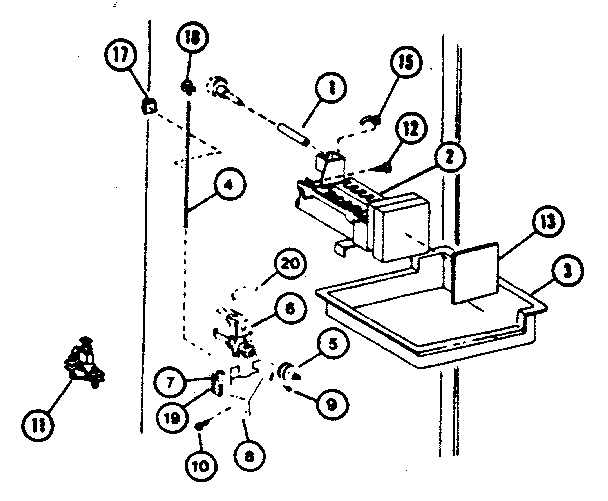 Add on ice-maker