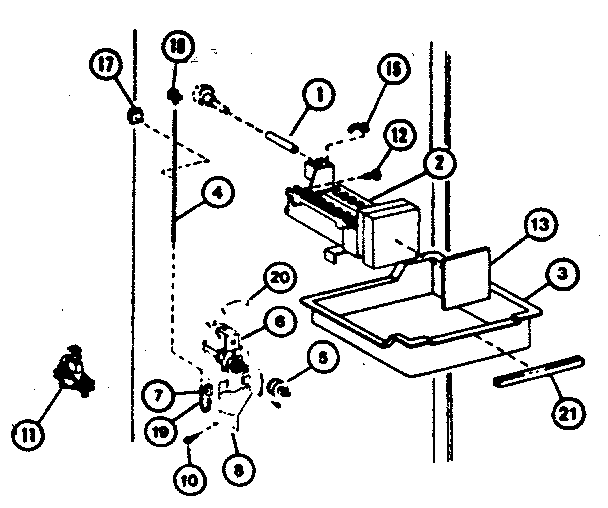 Add on ice-maker