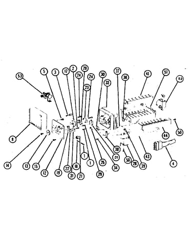 8 cube compact ice maker - assembly no. d75671-4