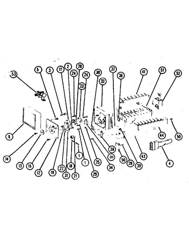 8 cube compact ice maker - assembly no. d75671-5
