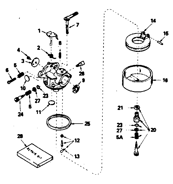 Carburetor no. 632511