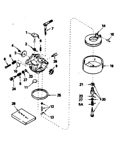 Carburetor no. 632511