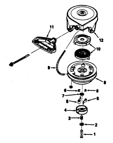Rewind starter no. 590630