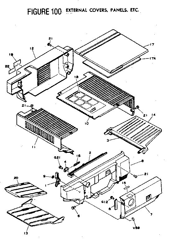 Figure 100 external covers, panels, etc.