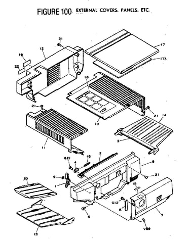 Figure 100 external covers, panels, etc.