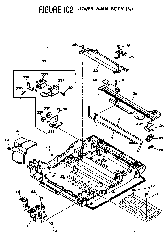 FIGURE 102 LOWER MAIN BODY (1/2)