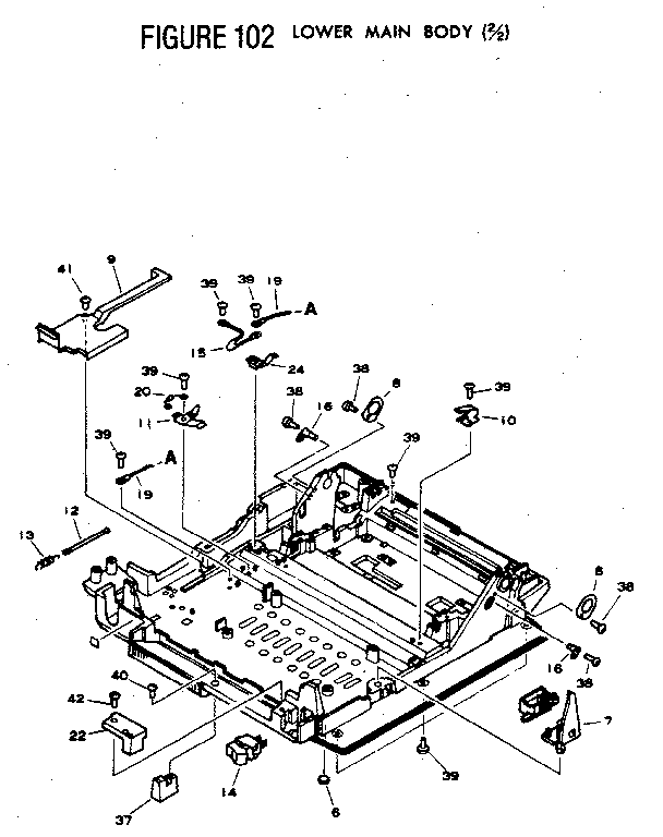 FIGURE 102 LOWER MAIN BODY (2/2)