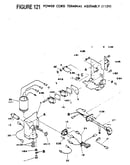 Figure 121 power cord terminal assembly (115v)