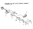 Sears 705PC-24 figure 131 rep, ratio control assembly diagram