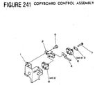 Sears 705PC-24 figure 241 copyboard control assembly diagram