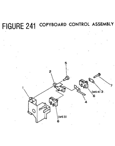 Figure 241 copyboard control assembly