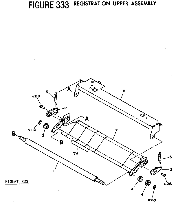 FIGURE 333 REGISTRATION UPPER ASSEMBLY