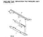 Sears 705PC-24 figure 341 separation pad pressure ass'y diagram