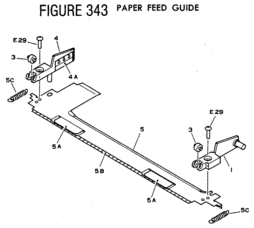 Figure 343 paper feed guide