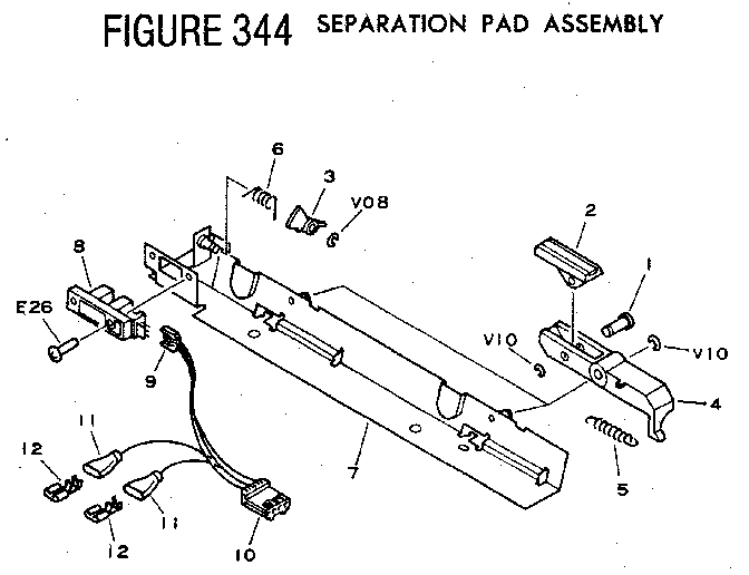 FIGURE 344 SEPARATION PAD ASSEMBLY