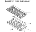 Sears 705PC-24 figure 352 feeder guide assembly diagram