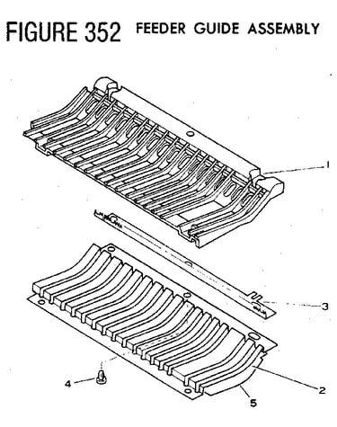 Figure 352 feeder guide assembly
