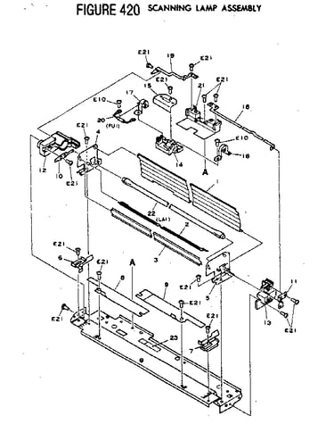 Figure 420 scanning lamp assembly