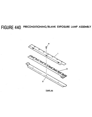 Figure 440 preconditioning/blank exposure lamp assembly