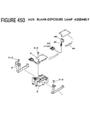 Figure 450 aux. blank-exposure lamp assembly