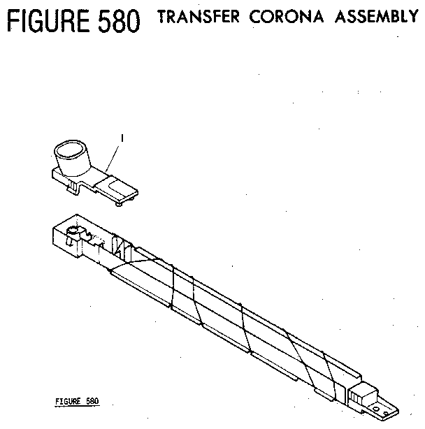 Figure 580 transfer corona assembly