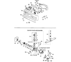 GE GSM603G-01 control panel and motor-pump assembly diagram