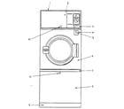 Kenmore 761ID26.3V cabinet front diagram