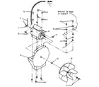 Kenmore 761ID26.3V motor and blower assembly diagram