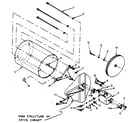 Kenmore 761ID31.4V cylinder, trunnion & bearing assembly diagram