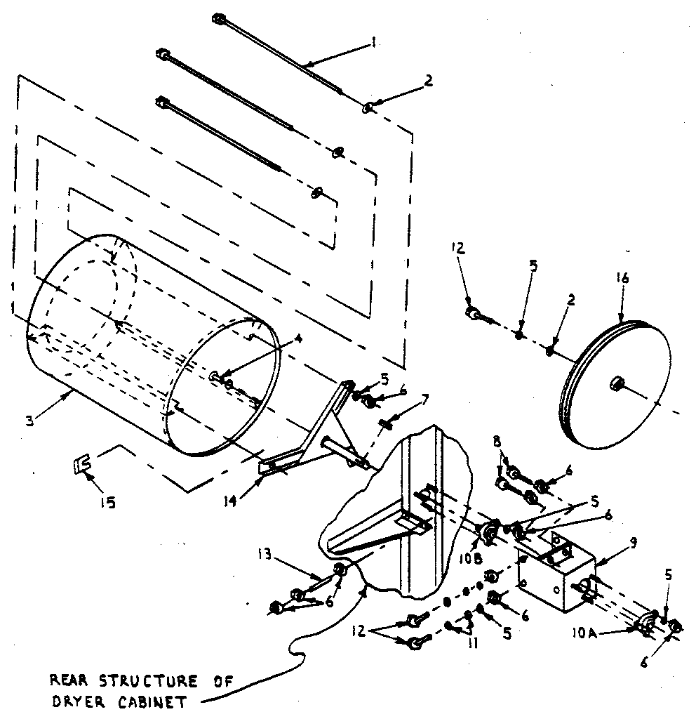 Cylinder, trunnion & bearing assembly