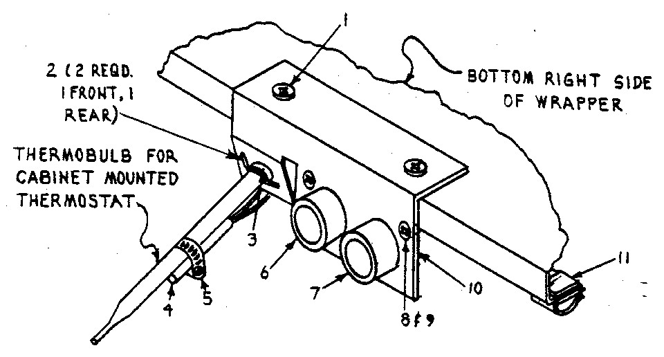 TEMPERATURE CONTROLS UNDER CYLINDER