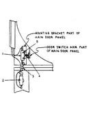 Rear view of front panel - rt. side of cabinet