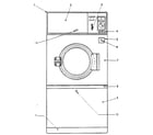International Dryer ID26.3G cabinet front diagram