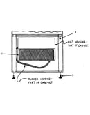 Btm. frnt. of cabinet w/lint door removed