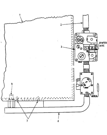 Top view of single burner