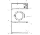 International Dryer ID51.4G cabinet front diagram