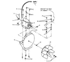 Kenmore 761ID51.4G motor and blower assemblies diagram