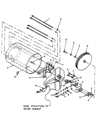 Cylinder, trunnion & bearing assembly