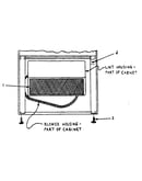 Btm. frnt. of cabinet w/lint door removed