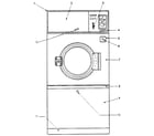 International Dryer ID31.3G cabinet front diagram