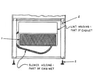 International Dryer ID31.3G btm. frnt. of cabinet w/lint door removed diagram