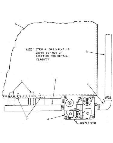 Top view of double burner box