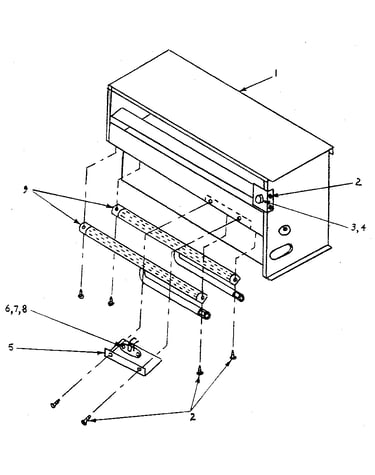 Double burner, box and electrode