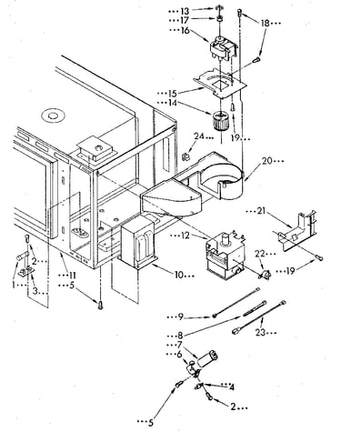 Microwave magnetron and air flow