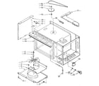 Kenmore 6659898990 microwave cabinet and stirrer diagram